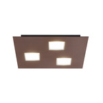 Quarter Square Wall/ Ceiling Light - Satin Burnished / White