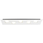 Quarter Linear Wall / Ceiling Light - White / White