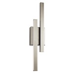 Idril Wall Sconce - Brushed Nickel / White