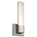 Neltev Wall Light - Satin Nickel / White