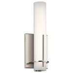 Traverso Wall Light - Brushed Nickel / Opal