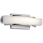 Rowan Bathroom Vanity Light - Chrome / Etched Opal