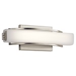 Rowan Bathroom Vanity Light - Brushed Nickel / Etched Opal