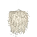 Caos Pendant - Gloss Nickel / White