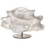 Nevo Short Table Lamp - Stainless Steel / White