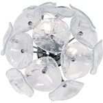 Fiori Wall / Ceiling Light - Clear Murano