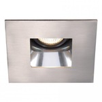 Low Voltage 4IN SQ Premium Open Reflector Downlight Trim - Brushed Nickel / Specular Clear