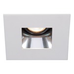 Low Voltage 4IN SQ Premium Open Reflector Downlight Trim - White / Specular Clear