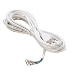 H and J Track 15FT Power Cord - White