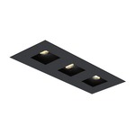 1X3 Square on Square Trimmed Flanged Trim - Black