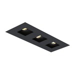 1X3 Square on Square Trimmed Flanged Trim - Black