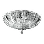 Pascale Ceiling Flush Mount - Steel / Crystal