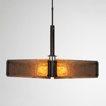 Urban Loft Square Chandelier - Gunmetal / Bronze Granite