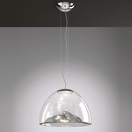 Mountain View Pendant - Chrome / Grey