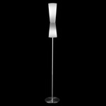 Lu Lu Floor Lamp - Chrome / Opaline Opaque