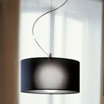 Fog Mini Pendant - Satin Nickel / Black