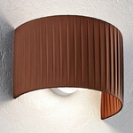 Fog Plisse Wall Light - Satin Nickel / Mocha Plisse