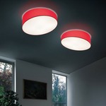 Pank Ceiling Light Fixture - White / Red / White 