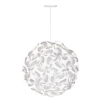 Lora Pendant - White / White