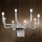 Stardust Chandelier - Black Nickel / Crystal