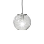 Oto Pendant - Satin Nickel / Crystal