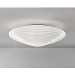 Spirit Flat Ceiling Flush/Wall Light - Nickel / White