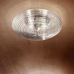 Spirit Flat Ceiling Flush/Wall Light - Nickel / Crystal