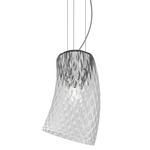 Assiba Pendant - Chrome / Crystal