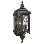 Bexley Manor Outdoor Wall Light - Black / Clear