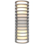 Bermuda Outdoor Bulkhead Wall Light - Satin / Frosted Glass