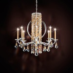 Siena Claw Chandelier - Heirloom Gold / Heritage Crystal