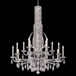 Siena Claw Chandelier - Antique Silver  / Heritage Crystal