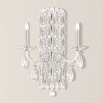 Siena Wall Sconce - Stainless Steel / Heritage Crystal