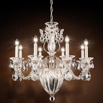 Bagatelle Chandelier - Antique Silver  / Heritage Crystal