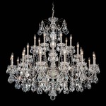 Century Chandelier - Polished Silver / Heritage Crystal