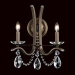 Vesca Wall Light - Etruscan Gold / Heritage Crystal