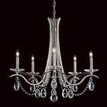 Vesca Chandelier - Antique Silver  / Heritage Crystal