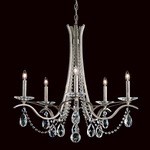 Vesca Chandelier - Antique Silver  / Heritage Crystal