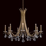 Vesca Chandelier - Heirloom Gold / Heritage Crystal