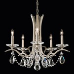 Vesca Chandelier - Antique Silver  / Heritage Crystal