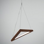 Triangle Pendant - Walnut