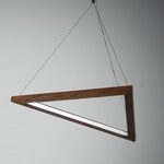 Triangle Pendant - Walnut