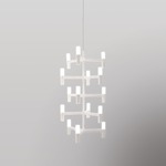 Crown Multi Pendant - White / Frosted