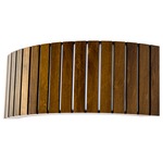 Ripado Horizontal Wall Sconce - American Walnut / White Acrylic