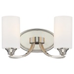 Tilbury Bathroom Vanity Light - Polished Nickel / Etched Opal