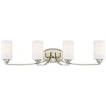 Tilbury Bathroom Vanity Light - Polished Nickel / Etched Opal