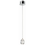 Lavinia Mini Pendant - Chrome / Crystal