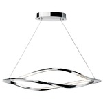 Meridian Horizontal Pendant - Chrome