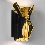 Luster Wall Light - Black / Gold Interior