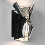 Luster Wall Light - Black / Silver Interior